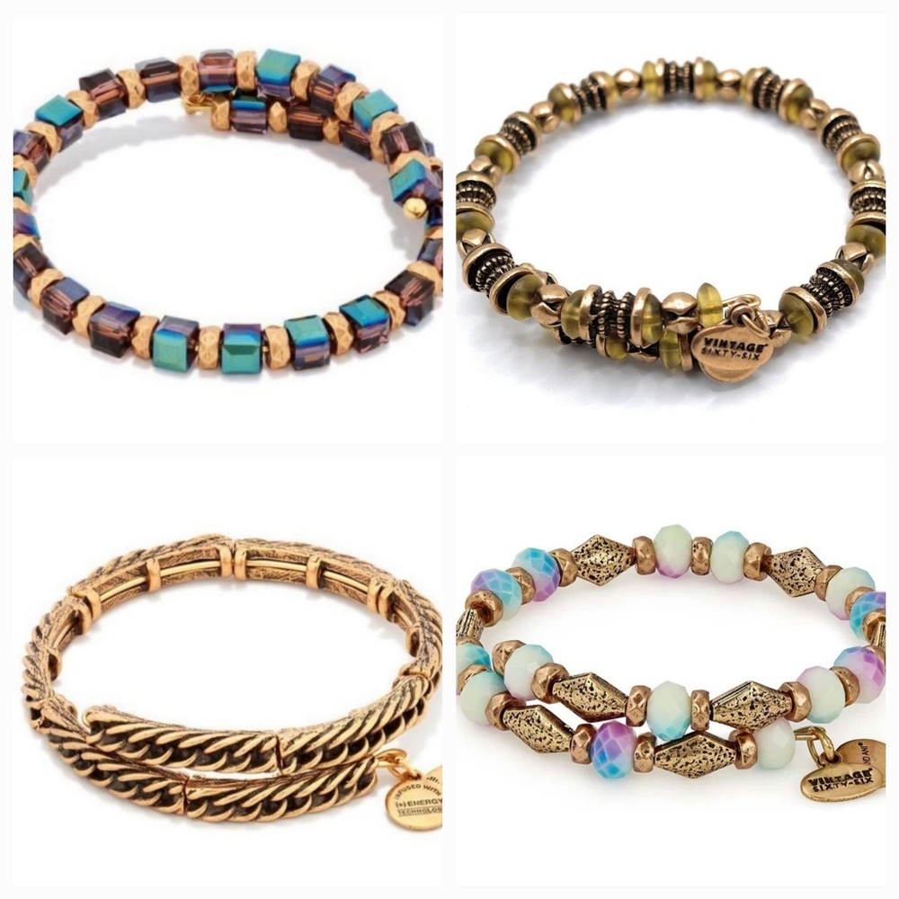 Set of 4 Alex and Ani Bracelets